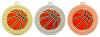 Basketball Sunray Sculpted Iron Medal