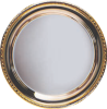 Nickel Plated Tray with Gold Border