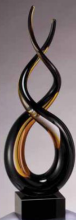 Black &amp; Gold Art Glass