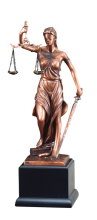 Lady Justice Resin