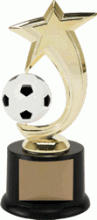 Star Spinning Soccer Trophy