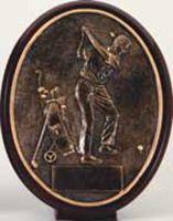 6 1/2" Golf Driver Oval Trophy