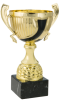 Gold and Black Rebelle Metal Trophy Cup