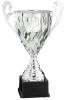 Silver metal trophy cup