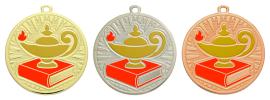 Knowledge Sunray Sculpted Iron Medal