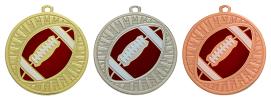 Football Sunray Sculptured Iron Medal
