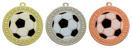 Soccer Sunray Sculptured Iron Medals