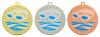 Swimming Sunray Sculptured Iron Medals